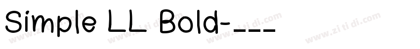 Simple LL Bold字体转换